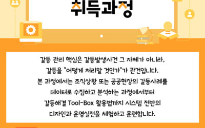 2022년 6월 갈등관리시스템디자인 1급 자격과정